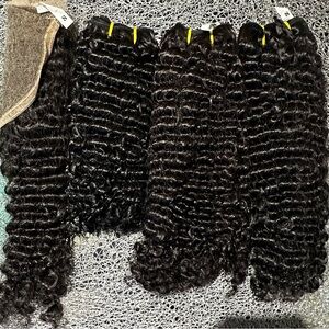 💎 STORE CLOSING SALE Deep Wave Human Hair Bundles + FREE 5x5 Closure